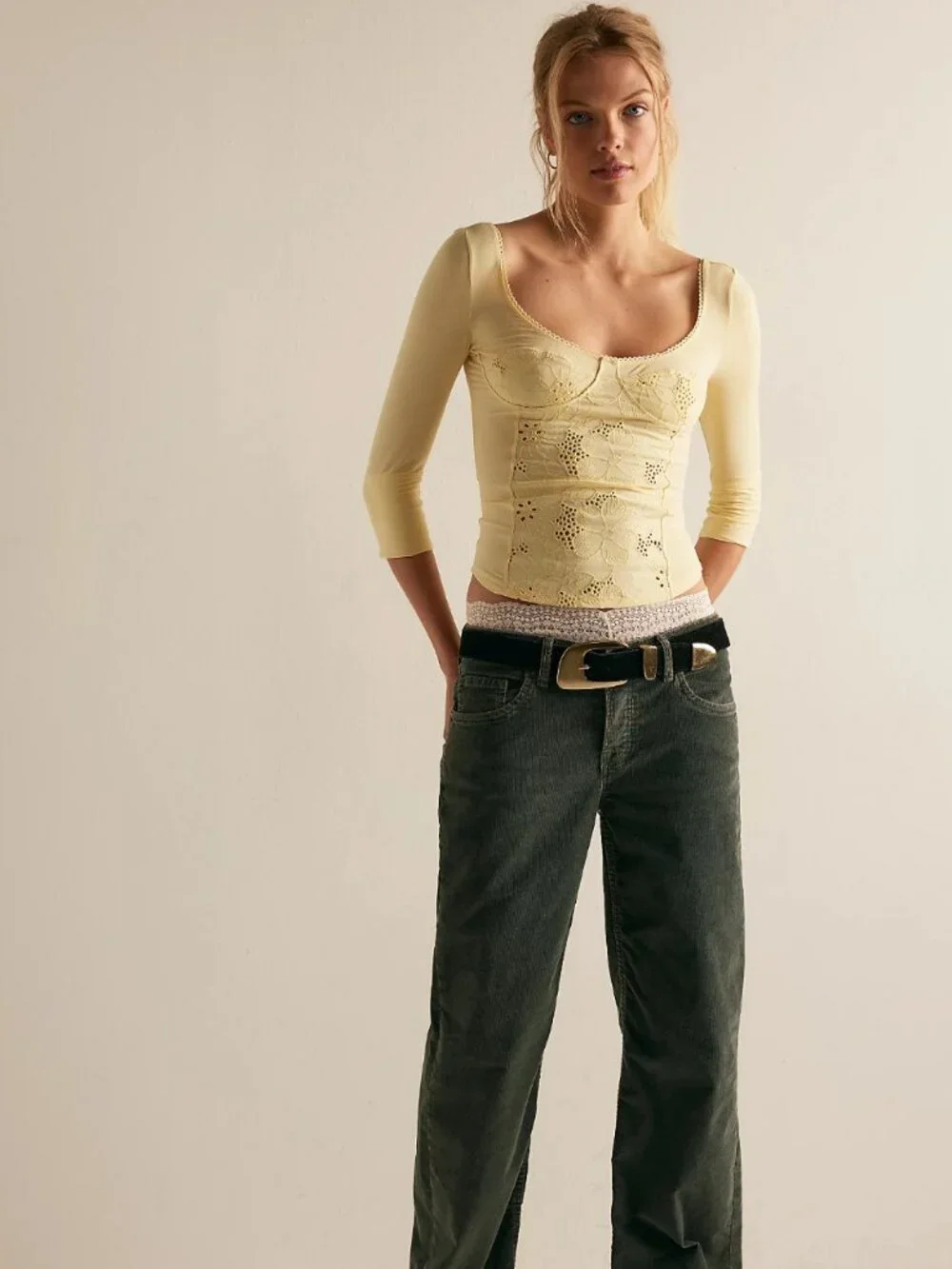 NWT Free People Ever Afternoon Layering Double Butter